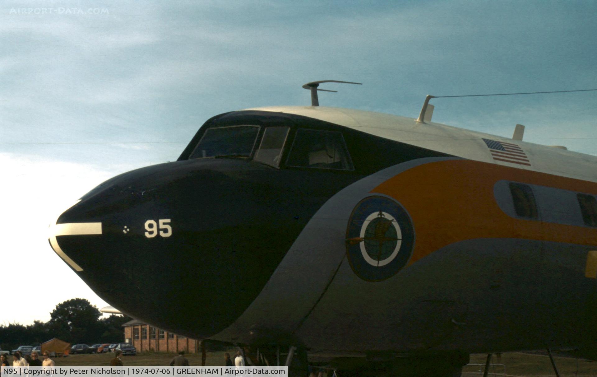 N95, 1952 Convair ET-29C C/N 331, Another view of the FAA's Convair ET-29C in the static park of the 1974 Intnl Air Tattoo at RAF Greenham Common.