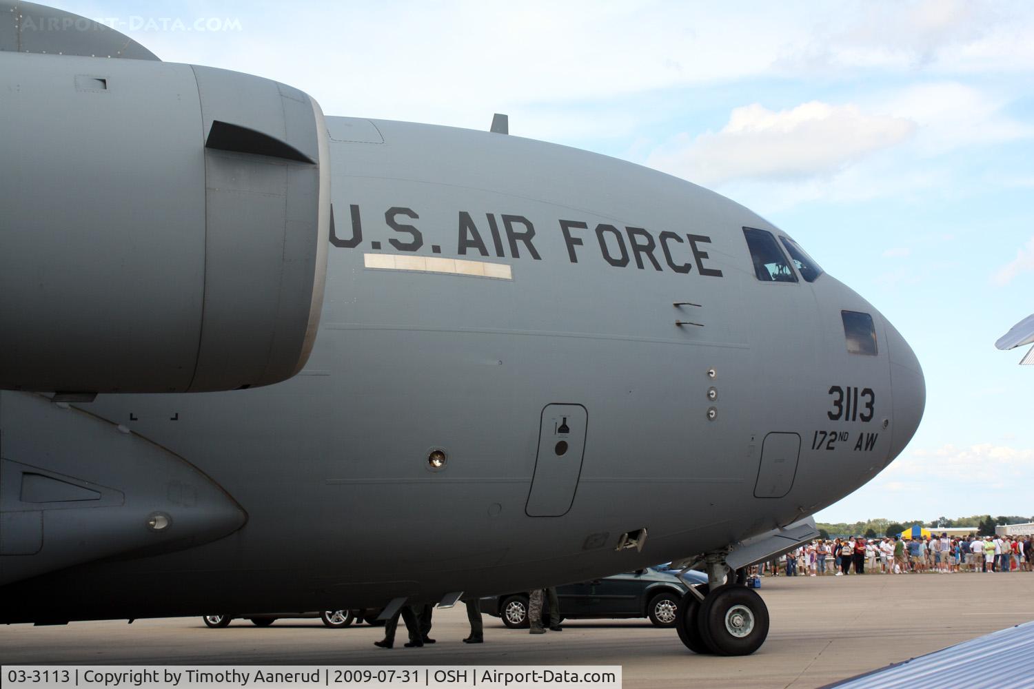 03-3113, 2003 Boeing C-17A Globemaster III C/N P-113, Boeing C-17A Globemaster III, c/n: P-113