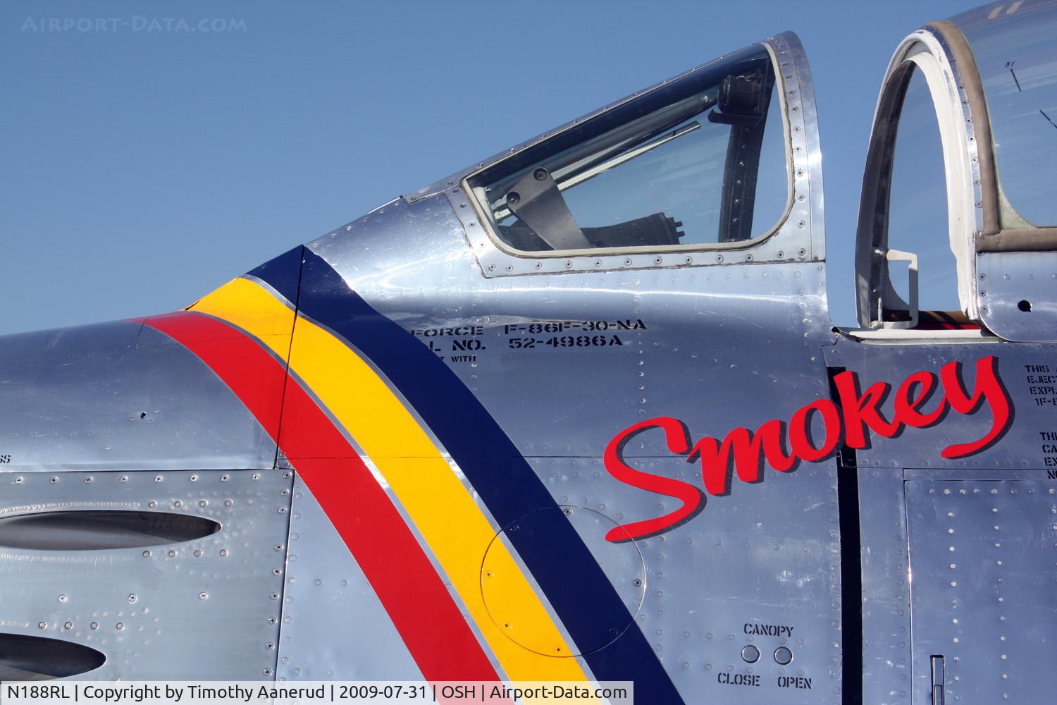 N188RL, 1952 North American F-86F Sabre C/N 191-682, 1952 Coleman Warbird Museum Inc CWF86-F-30-NA, c/n: 524986CW