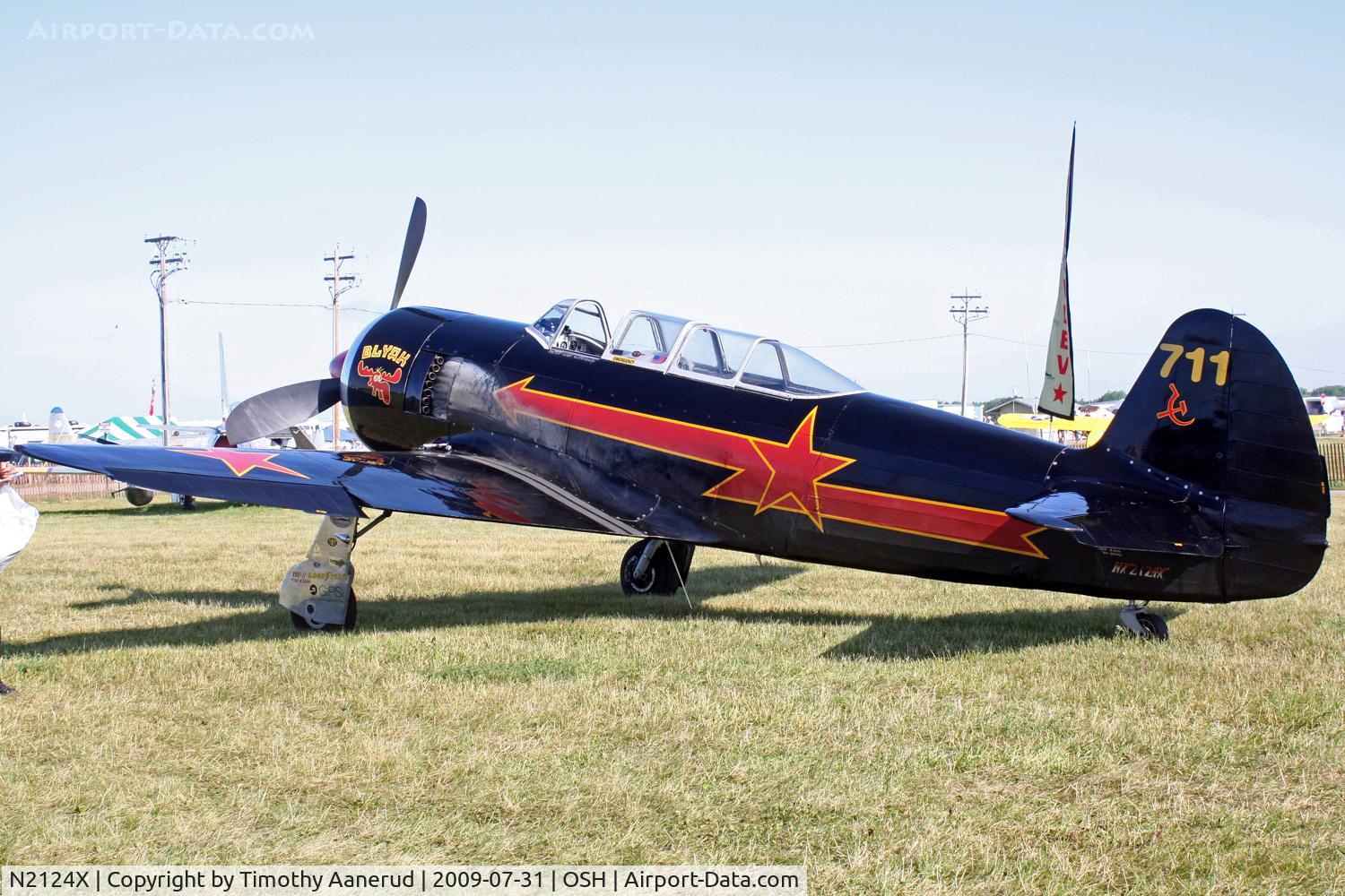 N2124X, 1952 Yakovlev Yak-11 C/N 102146, 1952 Yakovlev/haley YAK-11, c/n: 102146