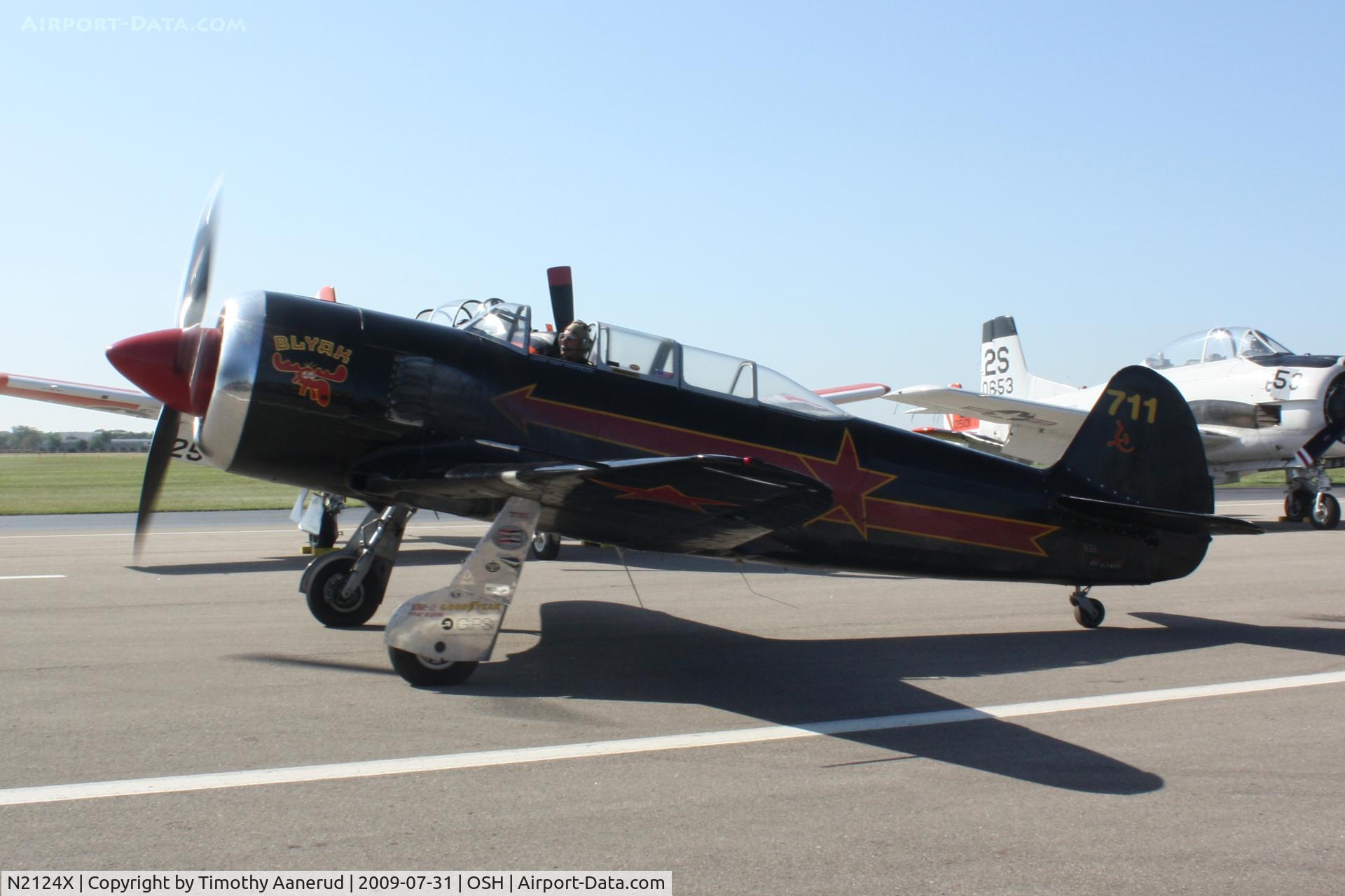 N2124X, 1952 Yakovlev Yak-11 C/N 102146, 1952 Yakovlev/haley YAK-11, c/n: 102146