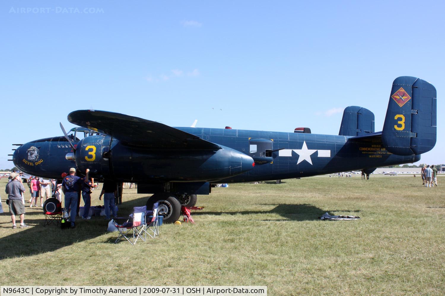 N9643C, 1944 North American B-25J Mitchell Mitchell C/N 108-47512, 1944 North American B-25J, c/n: 44-86758