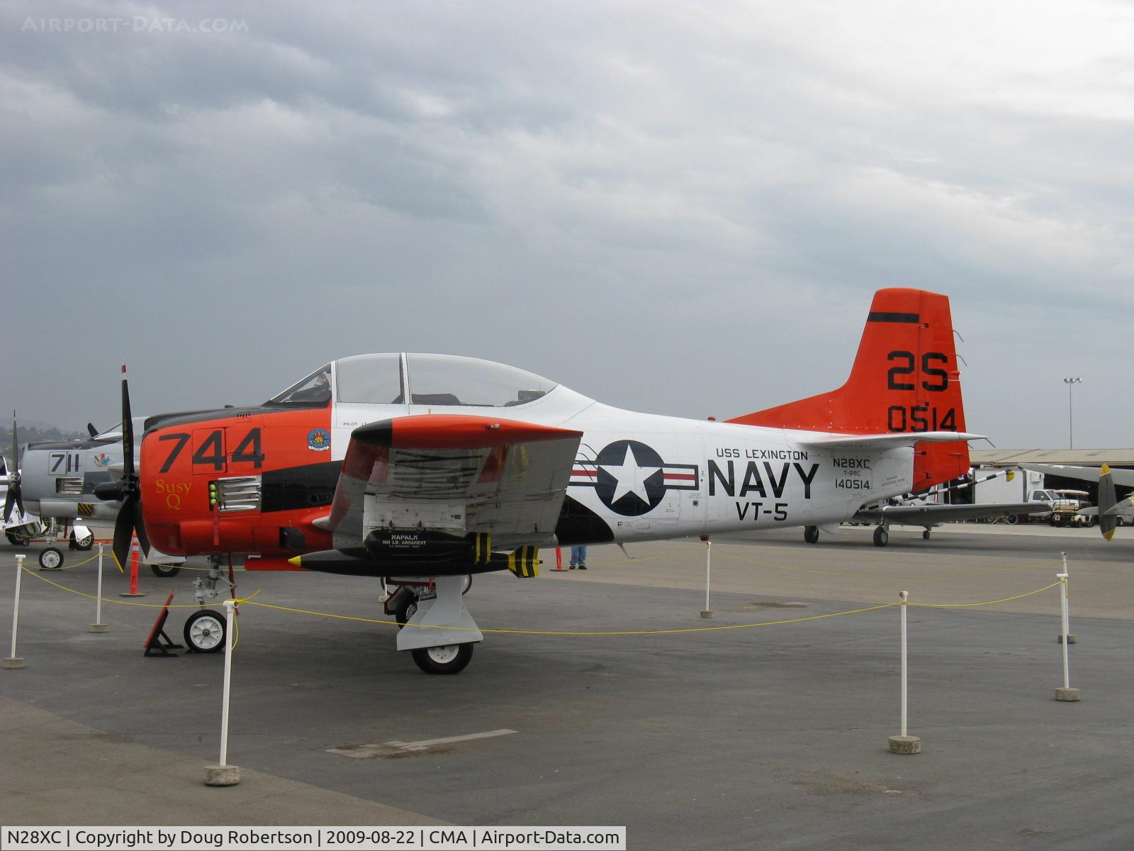 N28XC, 1954 North American T-28C Trojan C/N 226-91 (140514), 1954 North American T-28C TROJAN 'Susy Q', Wright R-1820 Cyclone 1,425 Hp