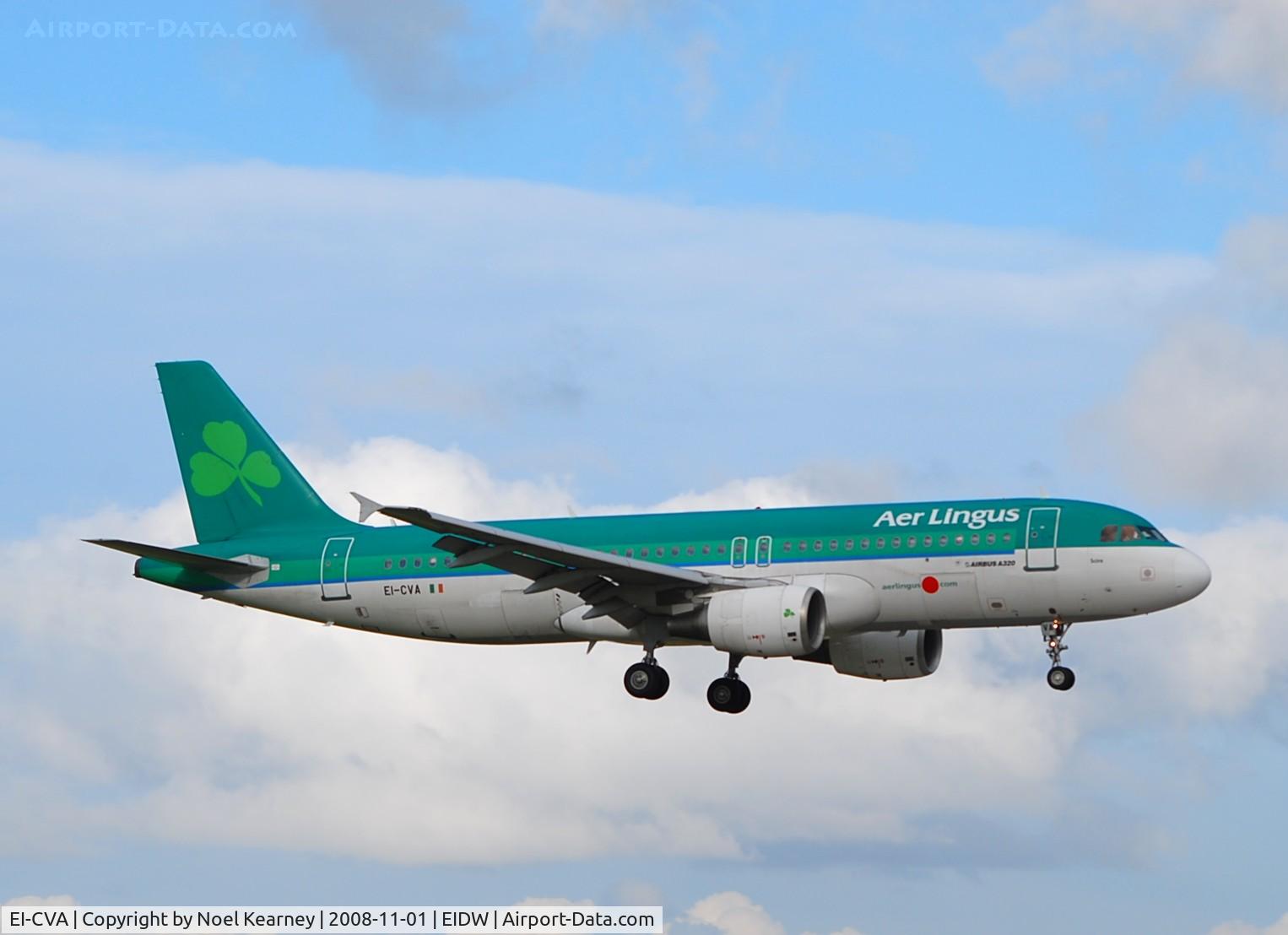 EI-CVA, 2000 Airbus A320-214 C/N 1242, Landing Rwy 10