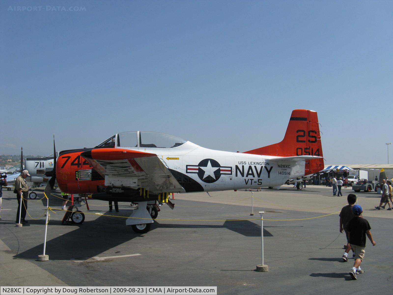 N28XC, 1954 North American T-28C Trojan C/N 226-91 (140514), 1954 North American T-28C TROJAN 'Susy Q', Wright R-1820 Cyclone 1,425 Hp
