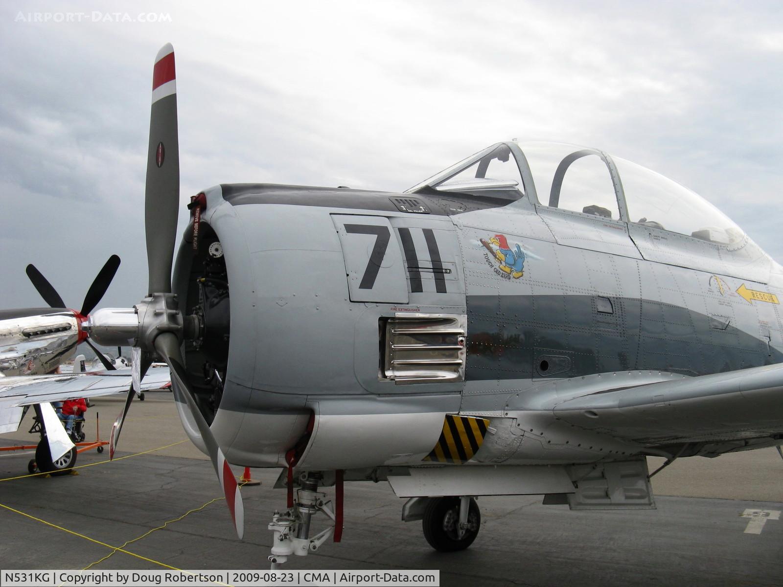 N531KG, 1954 North American T-28C Trojan Trojan C/N 226-108, 1954 North American T-28C TROJAN 'Tough Old Bird', Wright R-1820-86 Cyclone 1,425 Hp, nose art