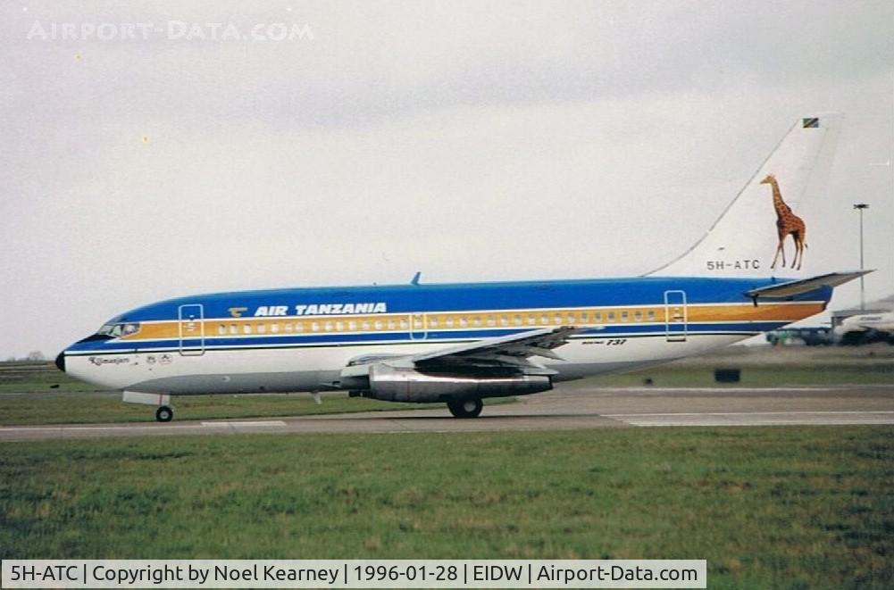 5H-ATC, 1978 Boeing 737-2R8C C/N 21710/546, Departing Dublin after maintenance visit. (Excuse quality - scanned from print)