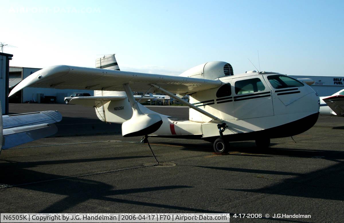 N6505K, 1947 Republic RC-3 Seabee C/N 771, late afternoon in California