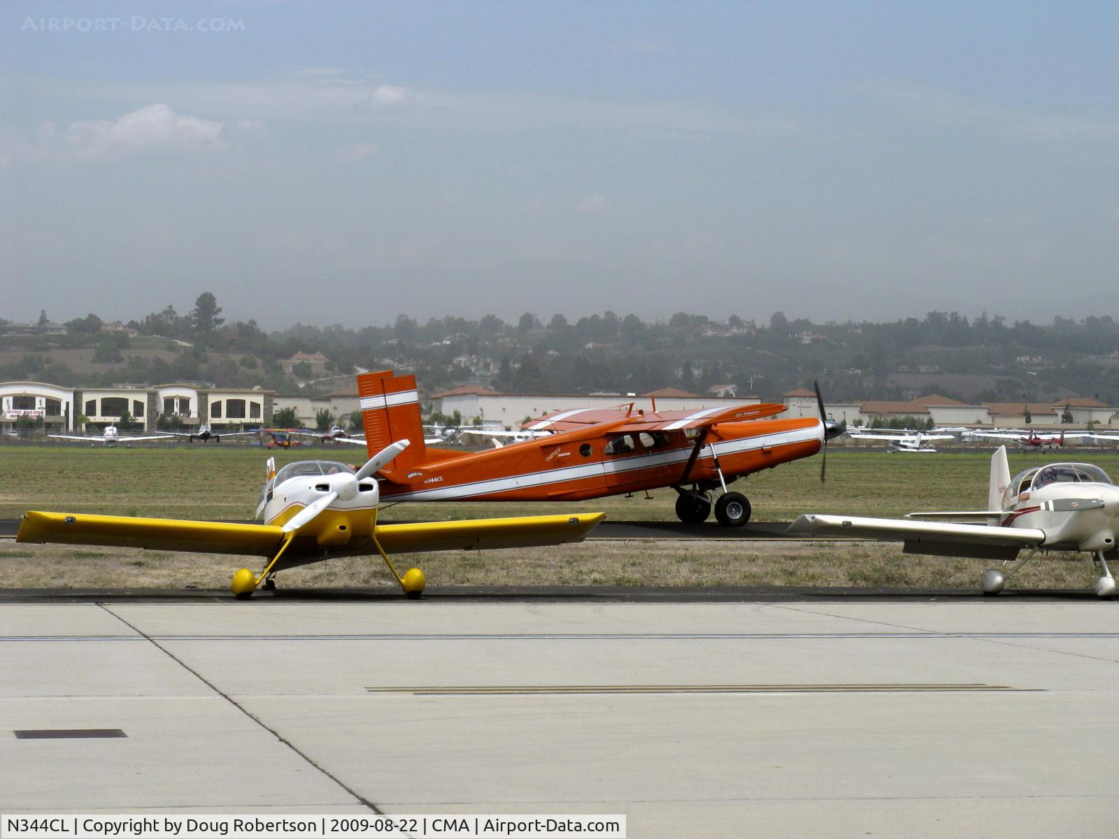 N344CL, 1968 Fairchild PC-6/C2-H2 Heli-Porter C/N 2019, 1968 Fairchild Heli-Porter PILATUS PC6/C-H2 TURBO PORTER STOL, Airesearch TPE 331 575 shp turboprop, taxi