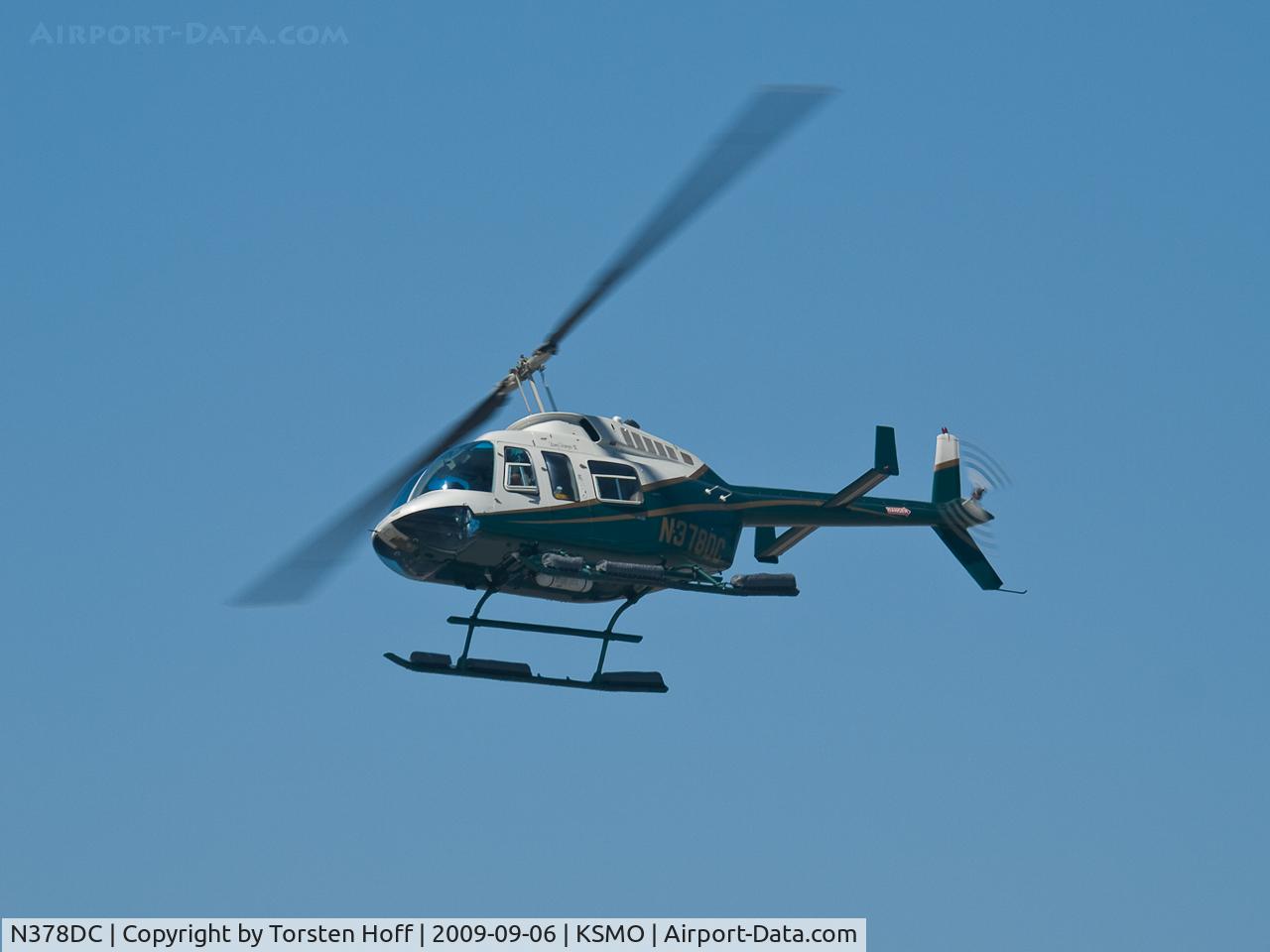 N378DC, 2006 Bell 206L-4 LongRanger IV LongRanger C/N 52324, N378DC arriving on RWY 21
