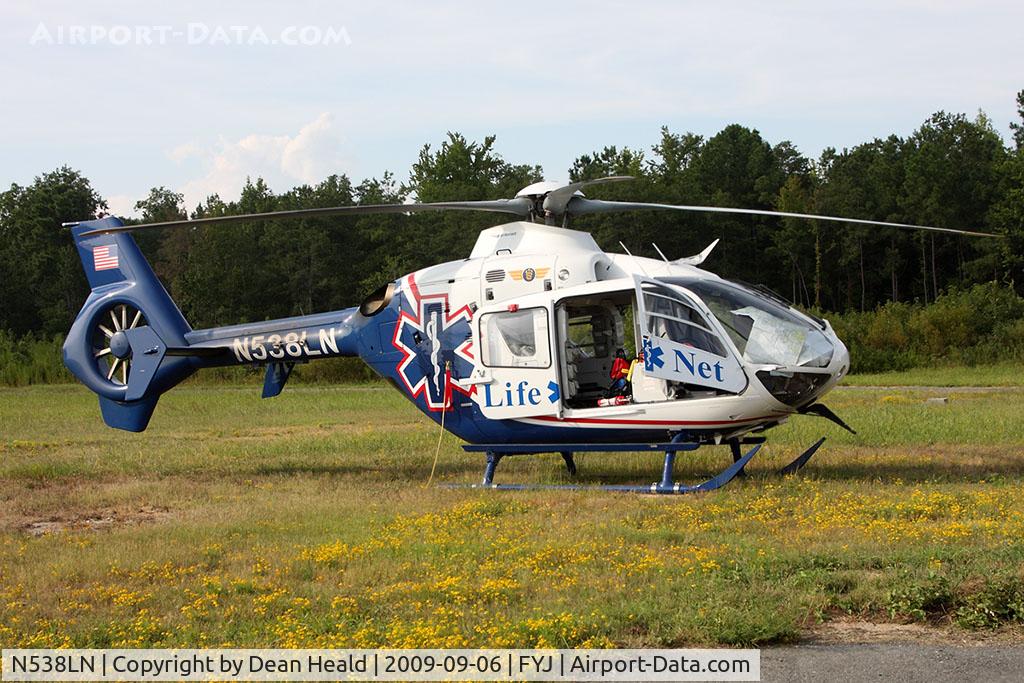 N538LN, Eurocopter EC-135P-2 C/N 0480, Life Net's Eurocopter EC 135P2 N538LN sits ready awaiting a call to service.