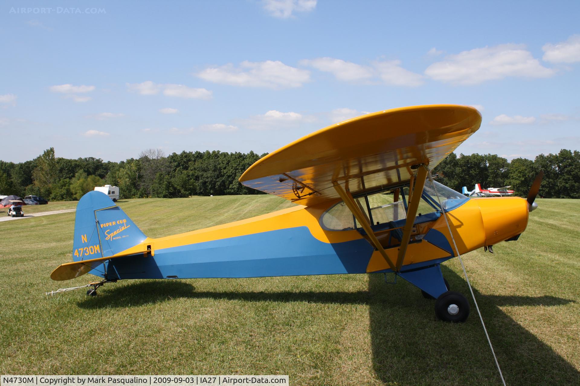 N4730M, 1947 Piper PA-11 Cub Special C/N 11-242, Piper PA-11