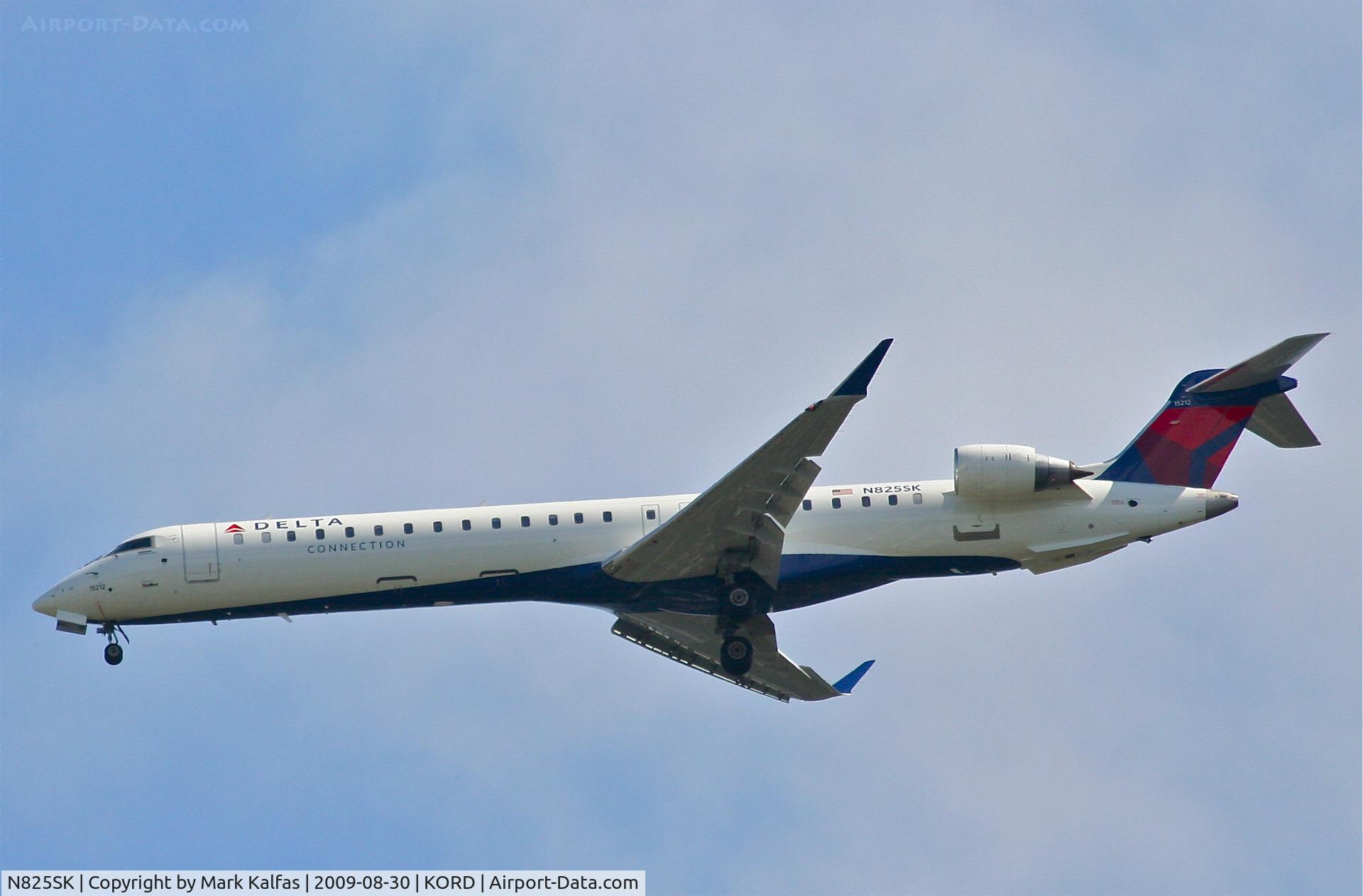 N825SK, 2008 Canadair CL-600-2D24 Regional Jet CRJ-900ER C/N 15212, SkyWest-Delta Express CL600-2D24, N825SK 4R approach KORD