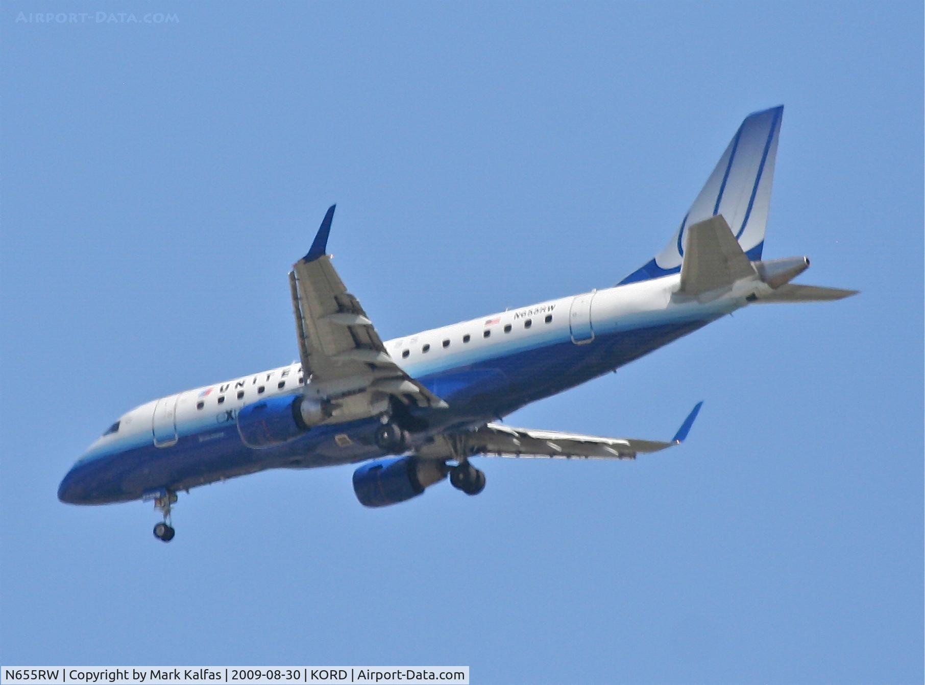 N655RW, 2005 Embraer 170SE (ERJ-170-100SE) C/N 17000105, Shuttle America (United Express)ERJ 170-100 SE, N655RW 4R approach KORD