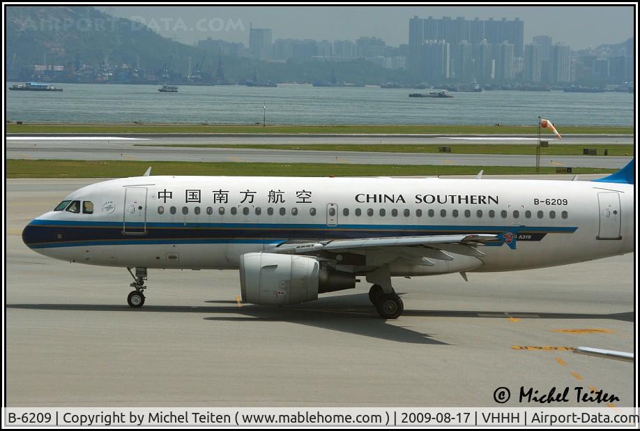 B-6209, 2005 Airbus A319-132 C/N 2558, China Southern Airlines