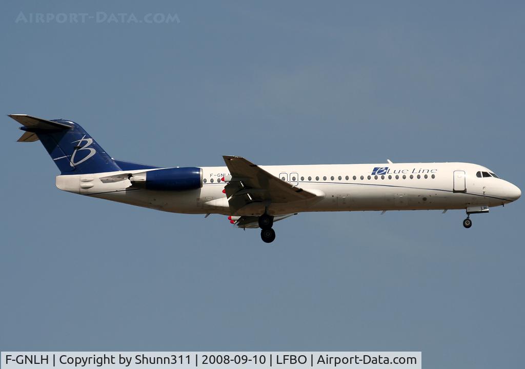 F-GNLH, 1991 Fokker 100 (F-28-0100) C/N 11311, Landing rwy 14R