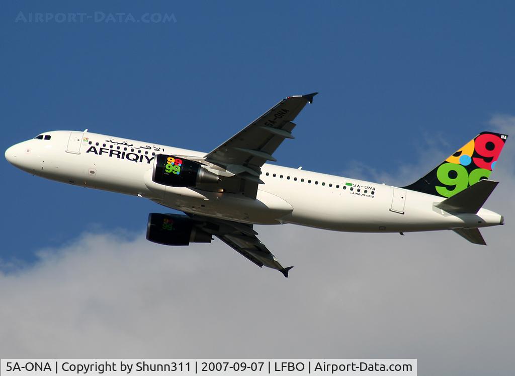 5A-ONA, 2007 Airbus A320-214 C/N 3224, Delivery day for it...