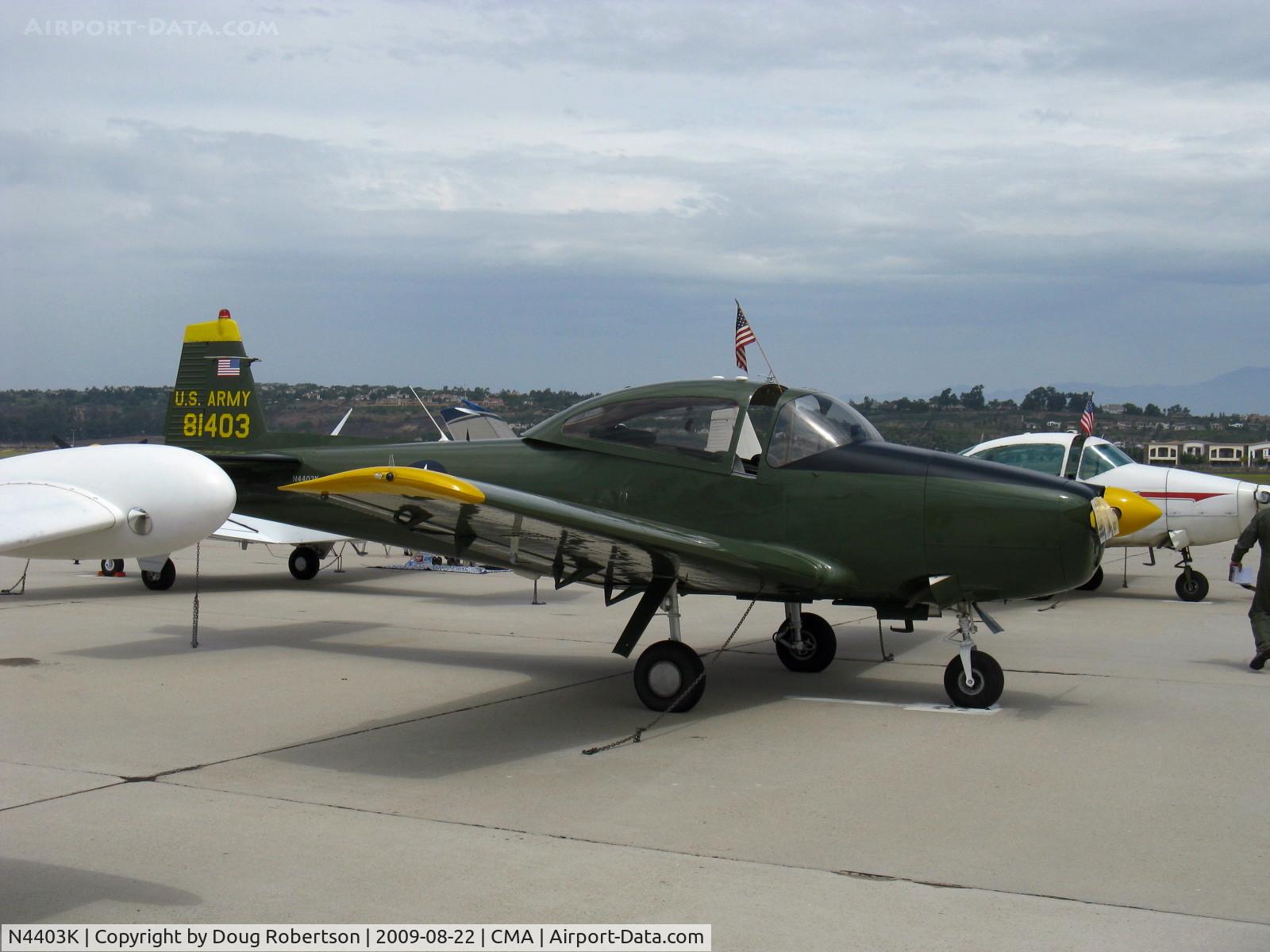 N4403K, 1948 Ryan Navion C/N NAV-4-1403, 1948 Ryan NAVION as L-17B, Continental E-185 (Owner states 225 hp) engine