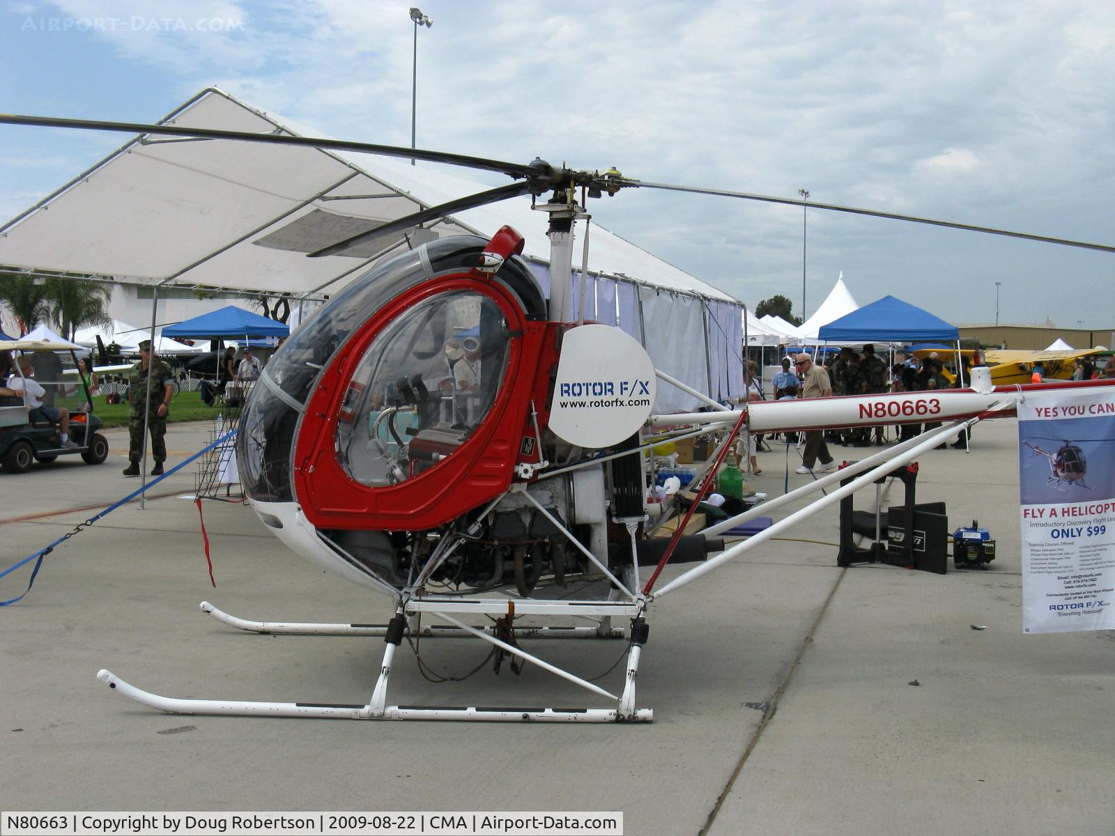 N80663, Hughes 269B C/N 1100457, Hughes 269B oif Rotor F/X, Lycoming HIO-360-A1A 180 Hp