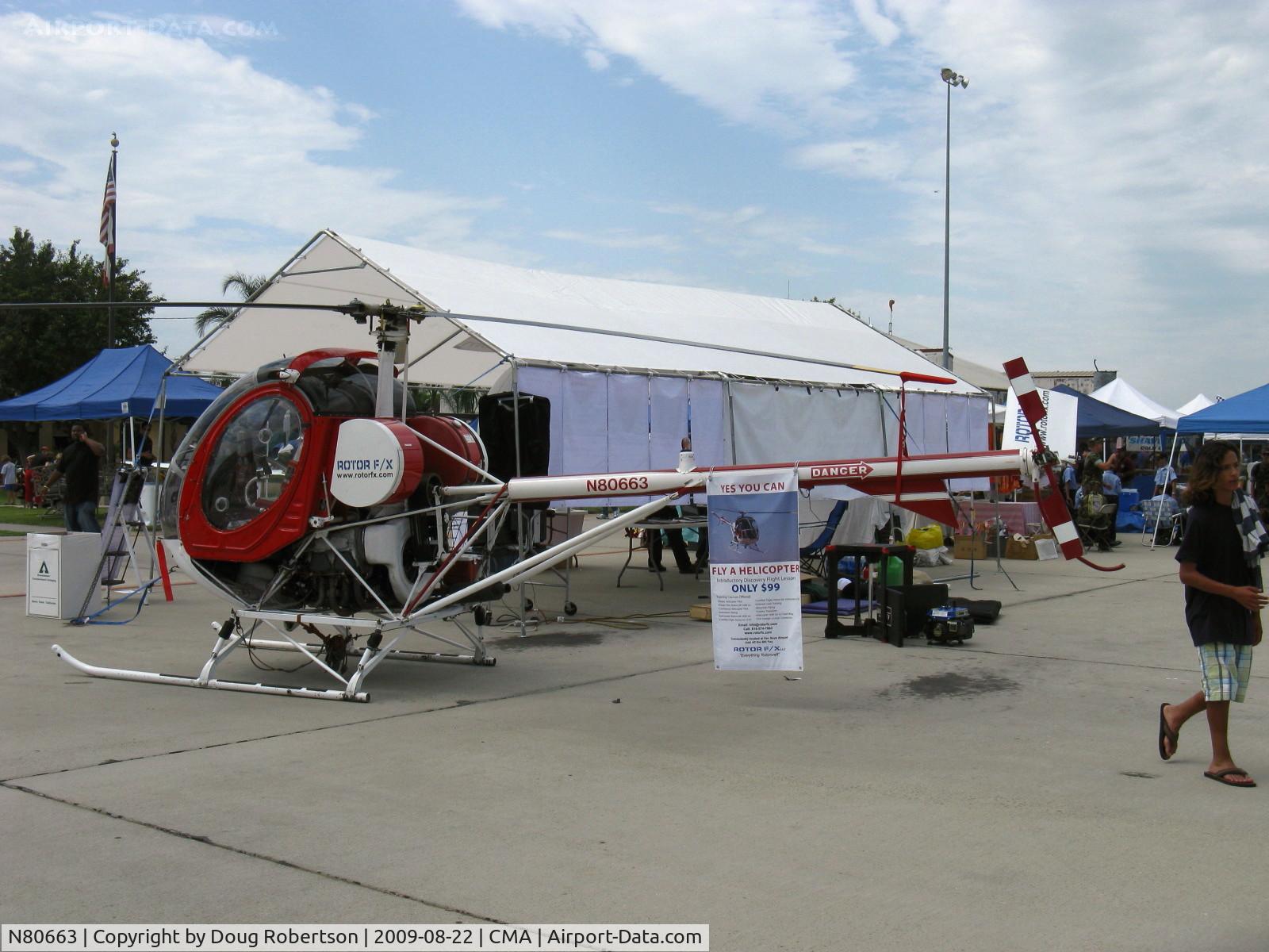 N80663, Hughes 269B C/N 1100457, Hughes 269B oif Rotor F/X, Lycoming HIO-360-A1A 180 Hp
