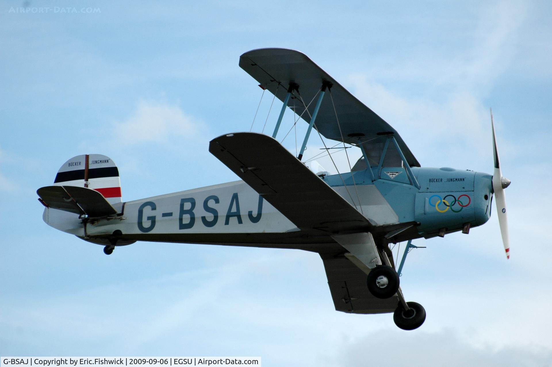 G-BSAJ, 1954 CASA 1-131E Jungmann C/N 2209, 42. G-BSAJ at Duxford Air Show Sept 09
