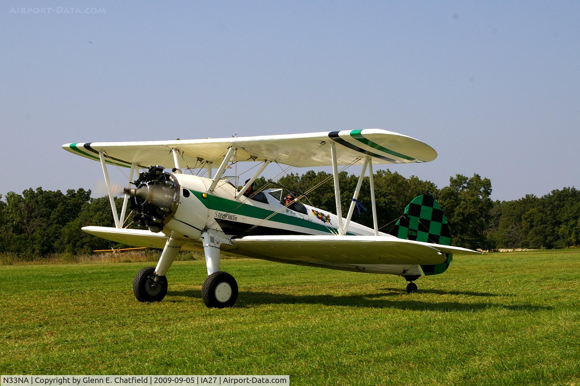 N33NA, 1941 Boeing A75N1(PT-17) C/N 75-2290, At the Antique Airplane Association Fly In, PT-17 41-8731