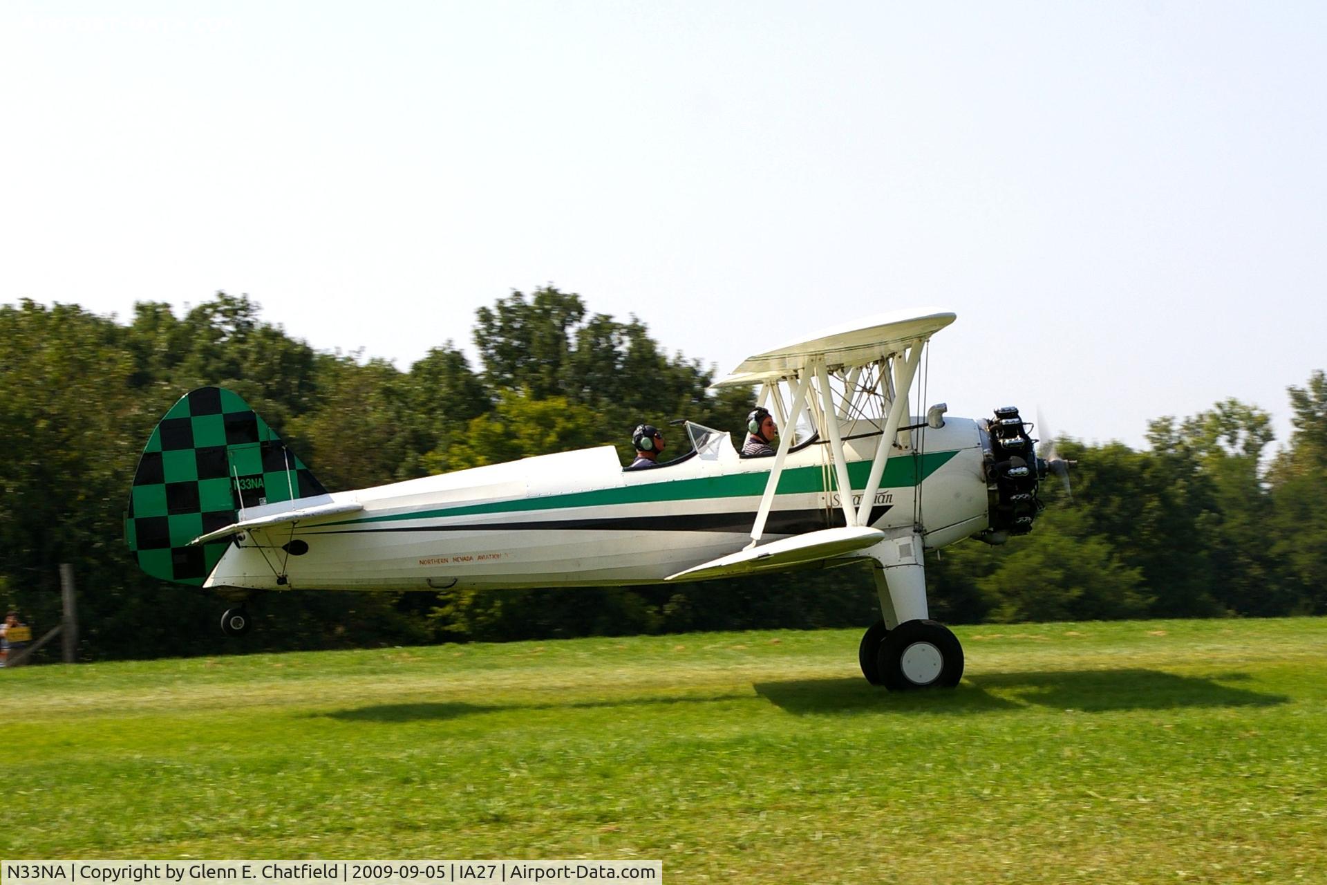 N33NA, 1941 Boeing A75N1(PT-17) C/N 75-2290, At the Antique Airplane Association Fly In, PT-17 41-8731