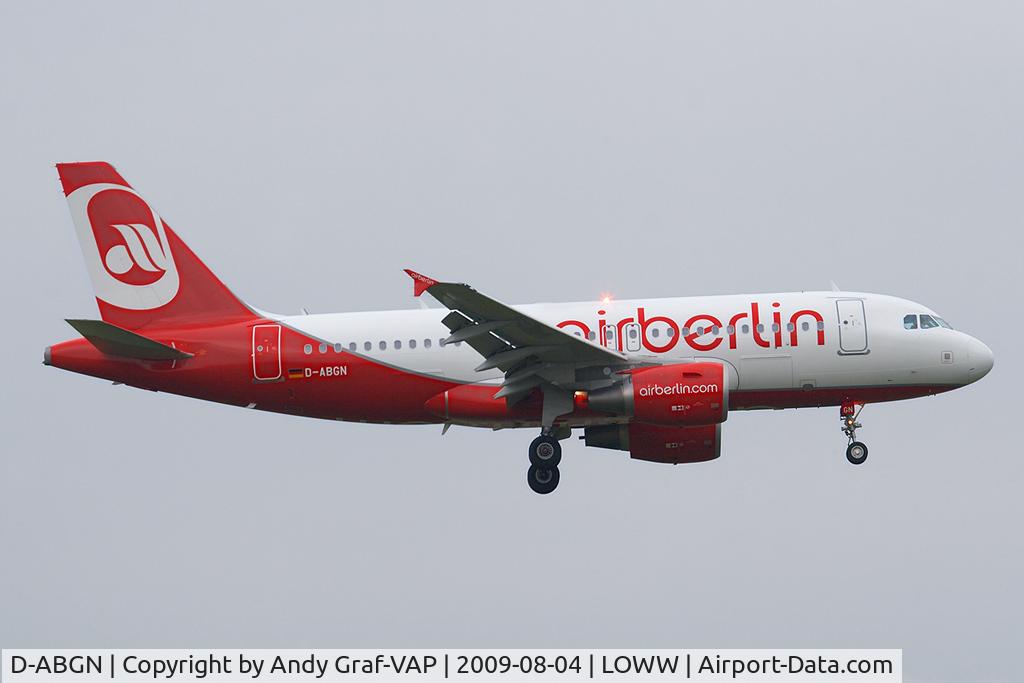 D-ABGN, 2008 Airbus A319-112 C/N 3661, Air Berlin A319