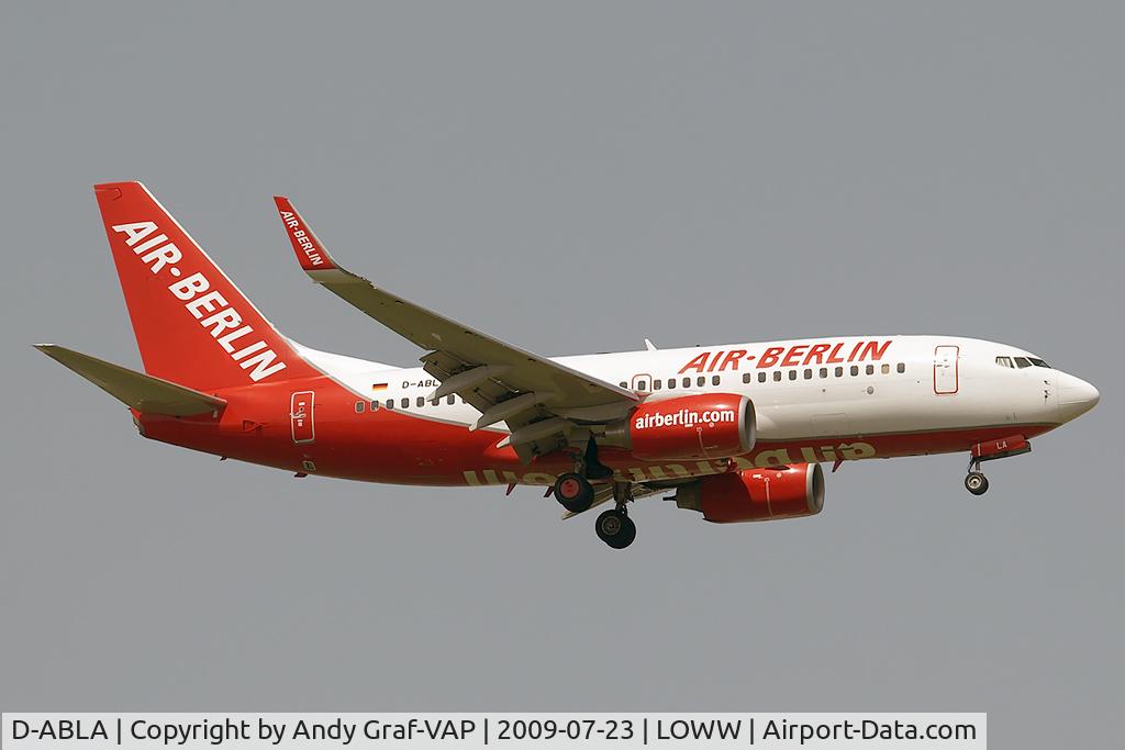 D-ABLA, 2007 Boeing 737-76J C/N 36114, Air Berlin 737-700