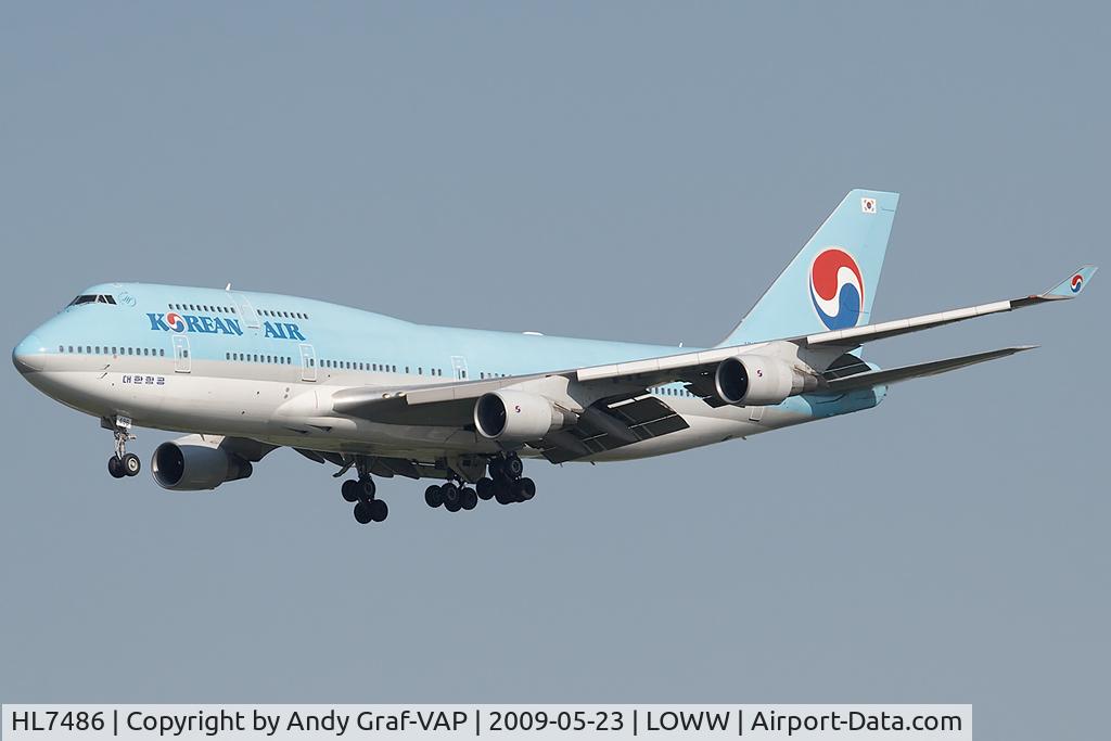 HL7486, 1992 Boeing 747-4B5 C/N 26396, Korean Air 747-400