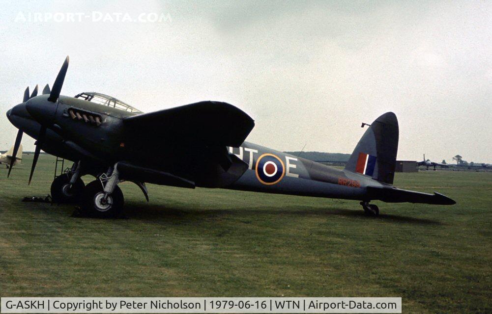 G-ASKH, 1965 De Havilland DH98 Mosquito T.3 C/N RR299, Mosquito T.3 RR 299 at the 1979 Waddington Airshow.