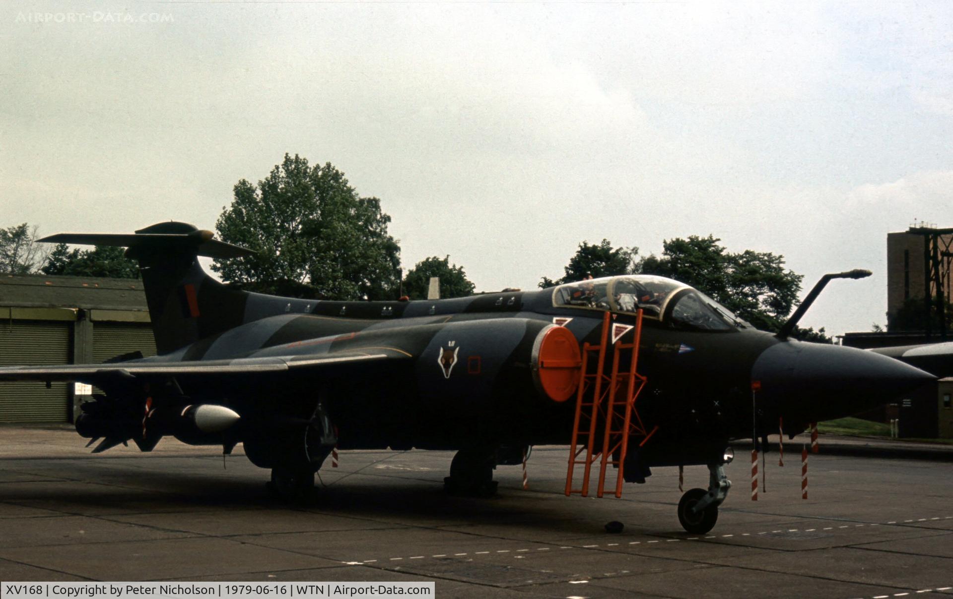 XV168, 1966 Hawker Siddeley Buccaneer S.2B C/N B3-09-66, Buccaneer S.2B of 12 Squadron at the 1979 Waddington Airshow.