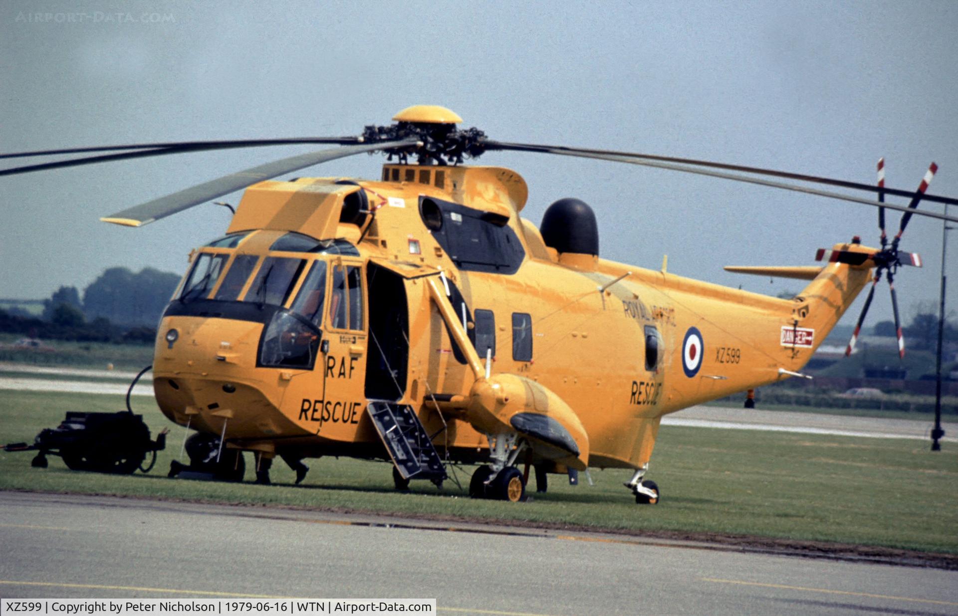 XZ599, 1978 Westland Sea King HAR.3 C/N WA865, Sea King HAR.3 of 202 Squadron at the 1979 Waddington Airshow.