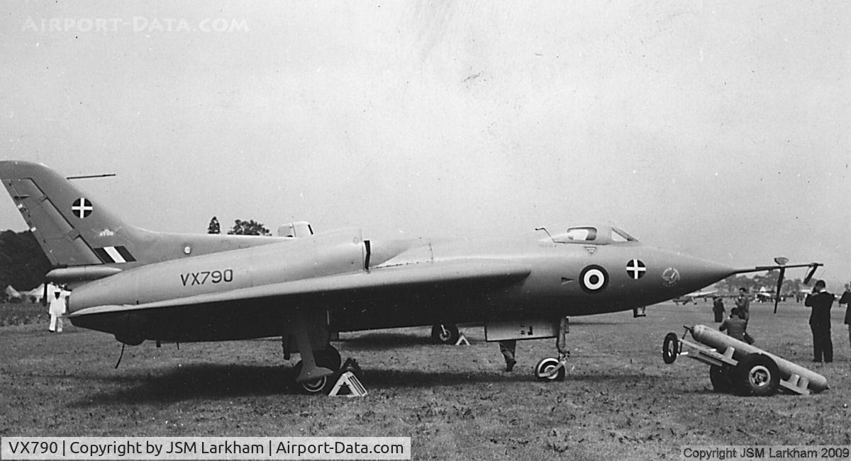 VX790, Avro 707B C/N Not found VX790, Parked