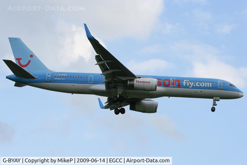G-BYAY, 1999 Boeing 757-204 C/N 28836, Now equipped with Blended Winglets.