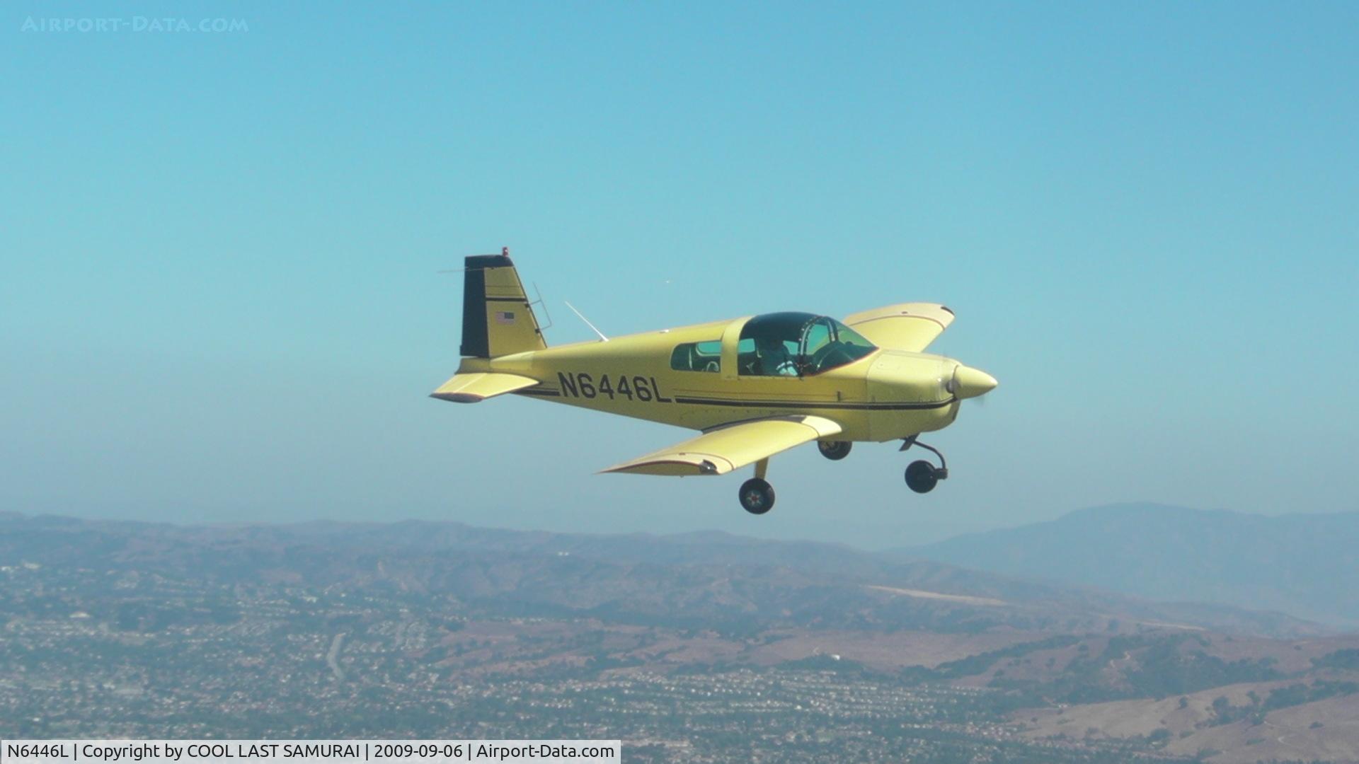 N6446L, 1972 American Aviation AA-1A Trainer C/N AA1A-0446, N6446L flying over East Los Angeles at 1800ft MSL