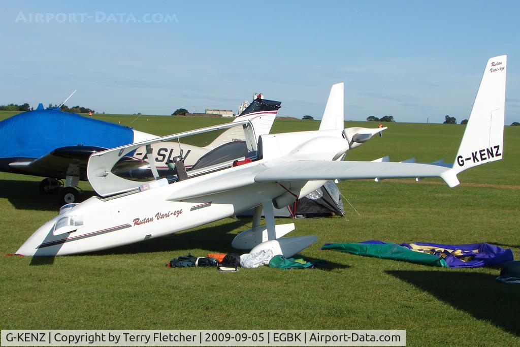 G-KENZ, 1987 Rutan VariEze C/N PFA 074-10960, Visitor to the 2009 Sywell Revival Rally