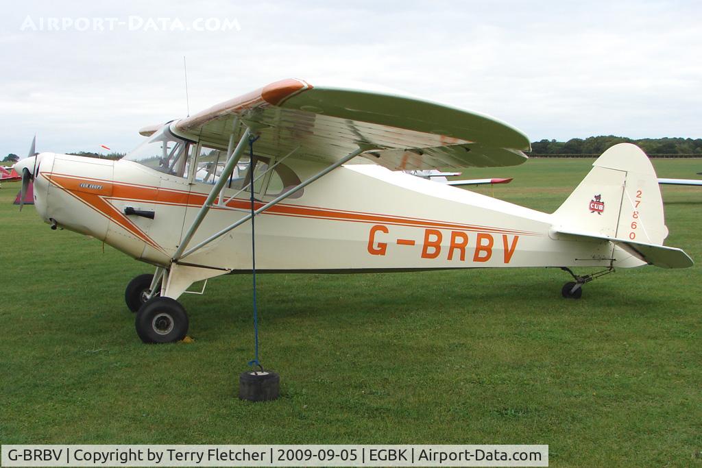 G-BRBV, 1941 Piper J-4A Cub Coupe C/N 4-1080, Visitor to the 2009 Sywell Revival Rally