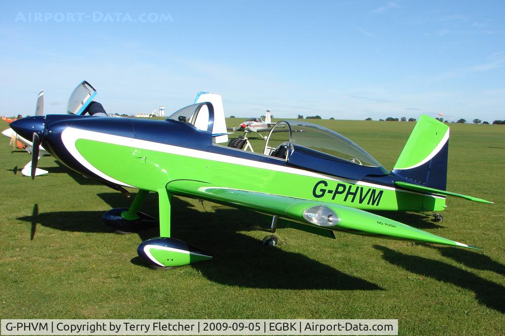 G-PHVM, 2009 Vans RV-8 C/N PFA 303-14609, Visitor to the 2009 Sywell Revival Rally