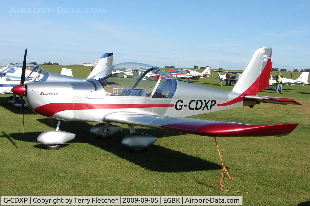 G-CDXP, 2006 Aerotechnik EV-97 Eurostar C/N PFA 315-14530, Visitor to the 2009 Sywell Revival Rally