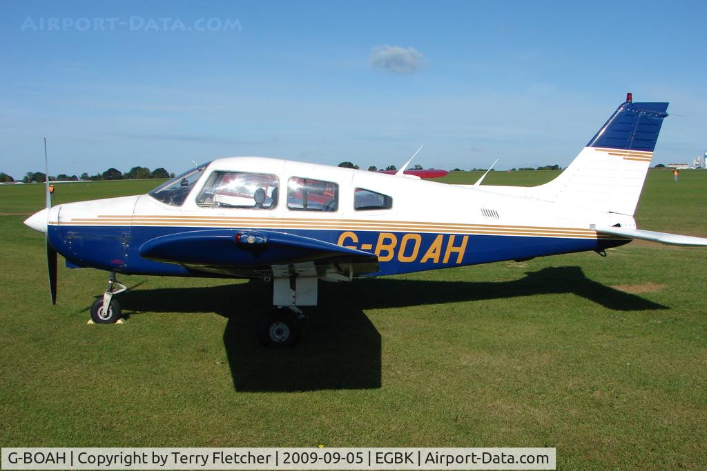 G-BOAH, 1984 Piper PA-28-161 C/N 28-8416030, Visitor to the 2009 Sywell Revival Rally