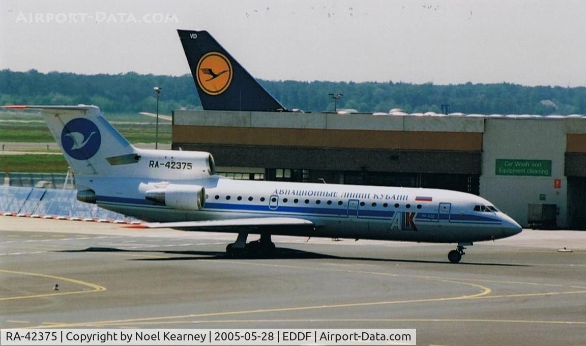 RA-42375, 1990 Yakovlev Yak-42D C/N 4520424914410, (Scanned image)