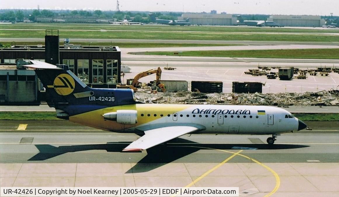 UR-42426, 1993 Yakovlev Yak-42D C/N 4520423304016, Yak-42 c/n 3304016