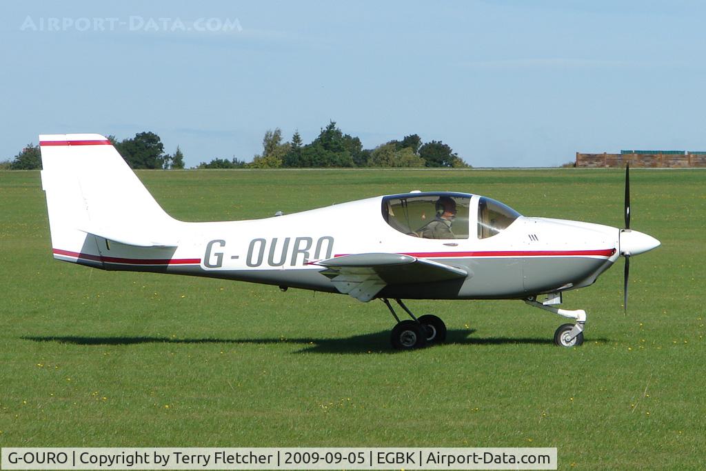 G-OURO, 1995 Europa Tri Gear C/N PFA 247-12522, Visitor to the 2009 Sywell Revival Rally