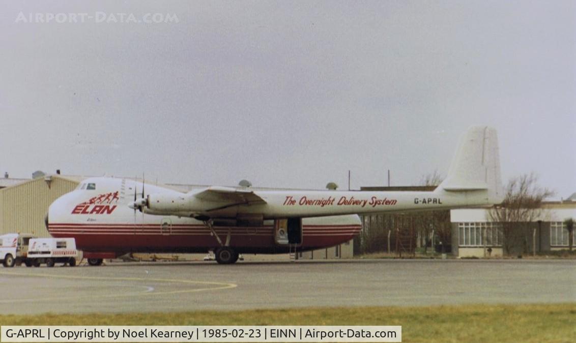 G-APRL, 1959 Armstrong Whitworth AW650 Argosy 101 C/N 6652, Parked on the Westair Ramp (Scanned image)