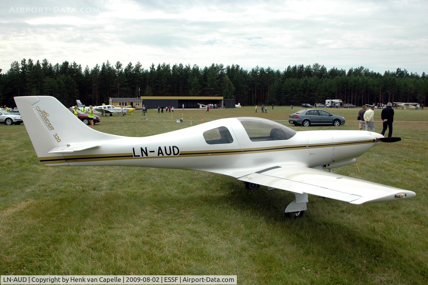 LN-AUD, Lancair 320 C/N 807, Norwegian Lancair 320 at Hultfred airfield, Sweden.