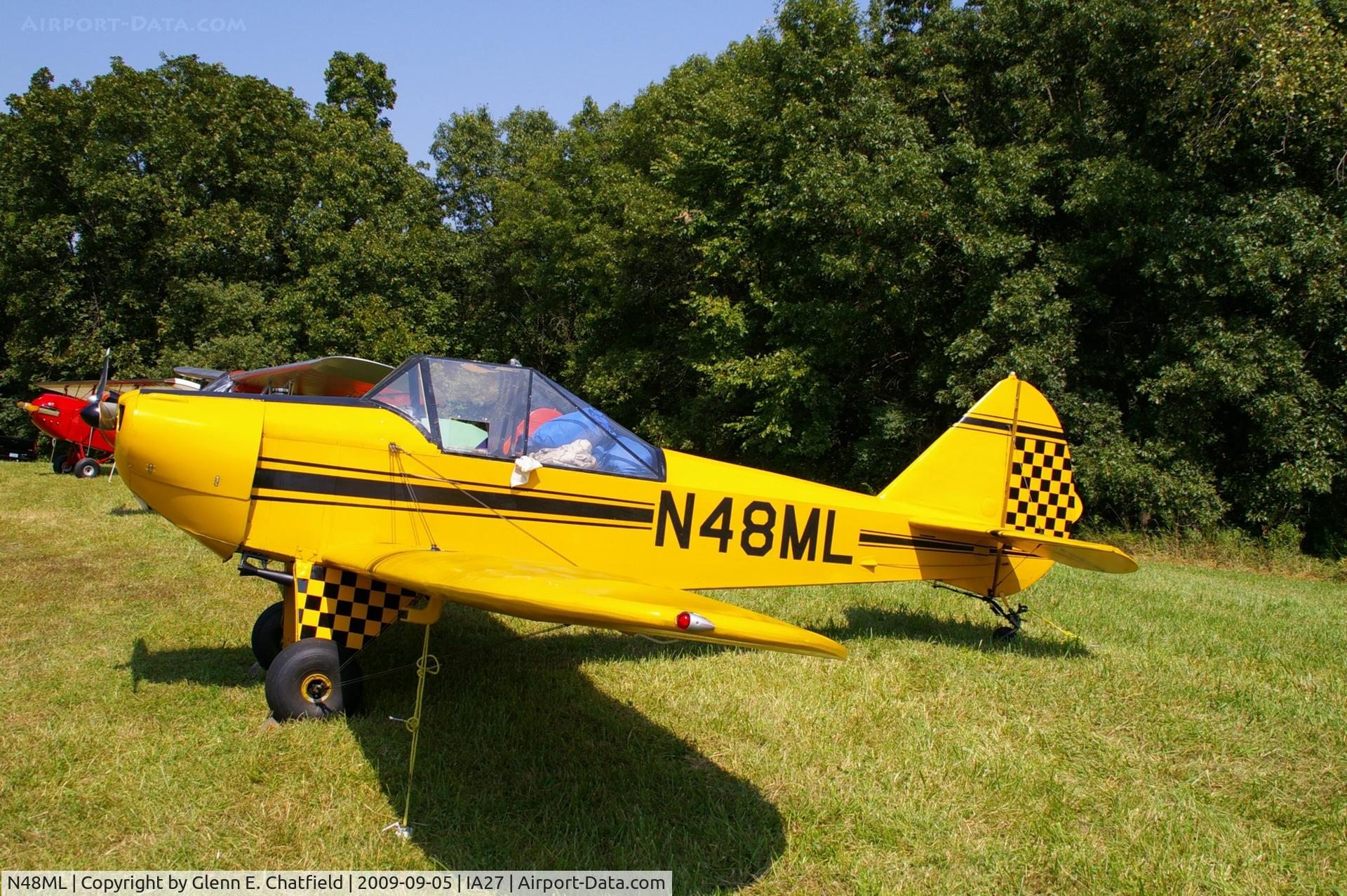 N48ML, 1971 Bowers Fly Baby 1A C/N CM-1, At the Antique Airplane Association Fly In