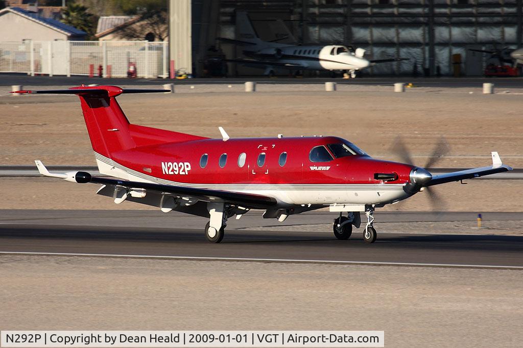 N292P, 2005 Pilatus PC-12/45 C/N 630, Steelman Aviation, Inc's 2005 Pilatus PC-12/45 N292P rolling out on RWY 12R after landing.