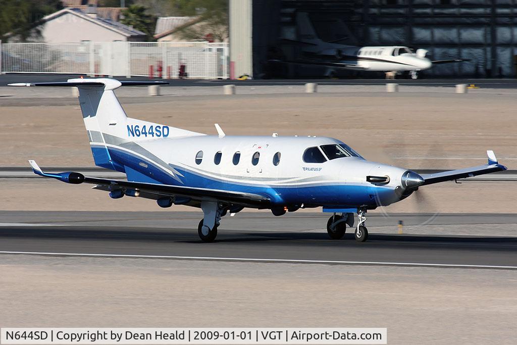 N644SD, 2005 Pilatus PC-12/45 C/N 644, SDJ Aviation LLC's 2005 Pilatus PC-12/45 N644SD starting takeoff roll on RWY 12R.