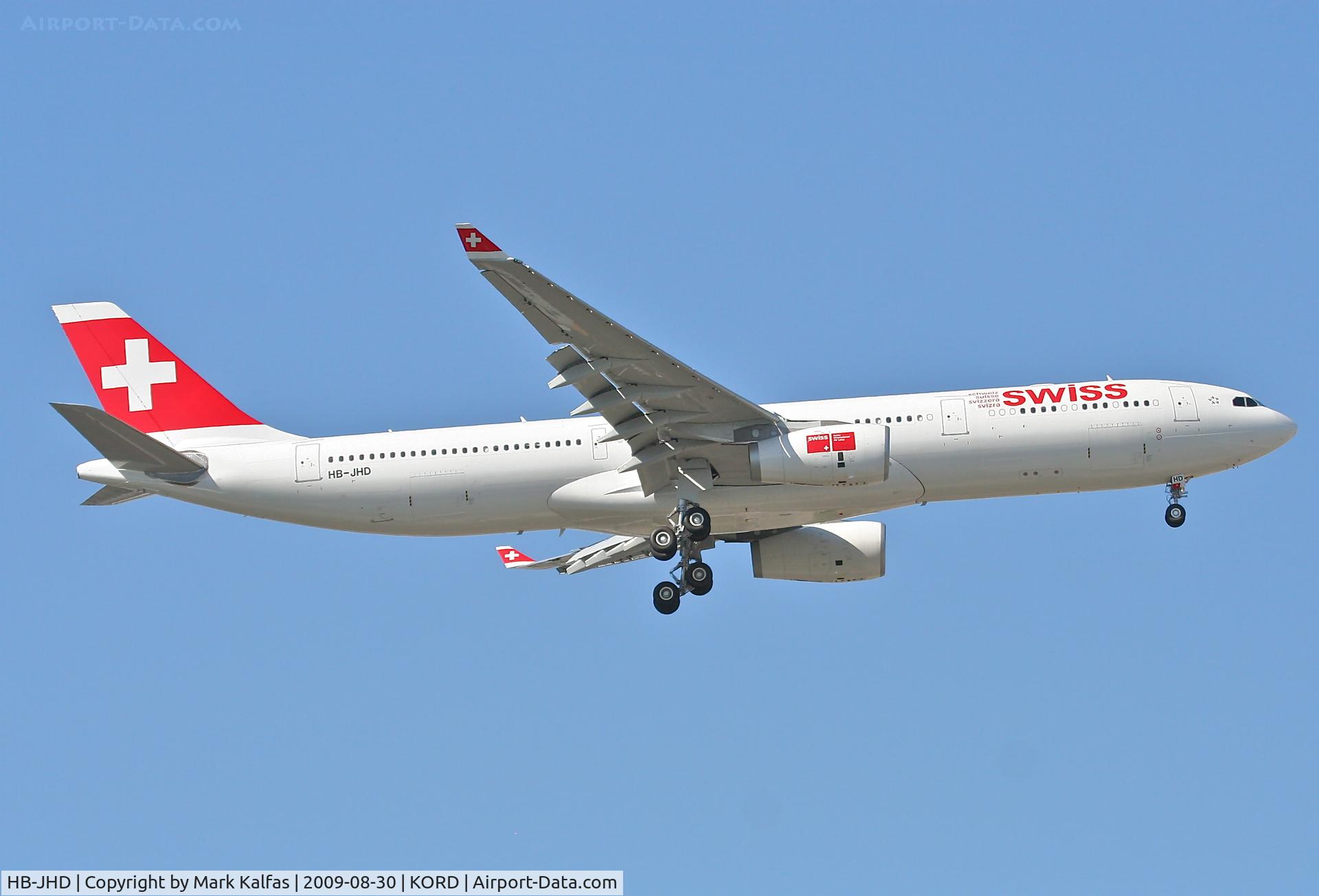 HB-JHD, 2009 Airbus A330-343 C/N 1026, Swiss Airbus A330-343X. HB-JHD 